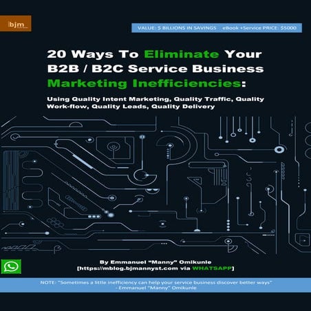 20 ways to eliminate your b2b b2c service business marketing inefficiencies -...