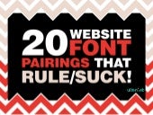 20 Website Font Pairings That Rule ...