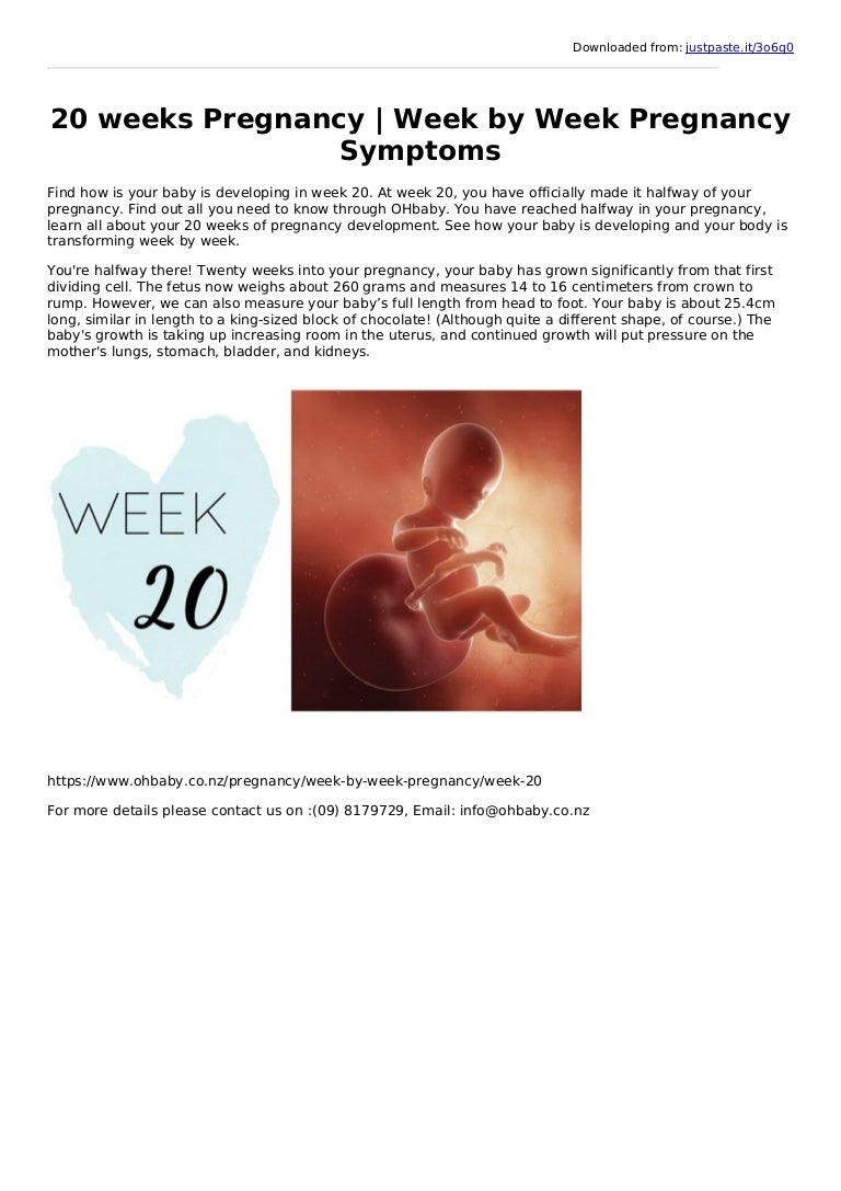 20 Weeks Pregnant