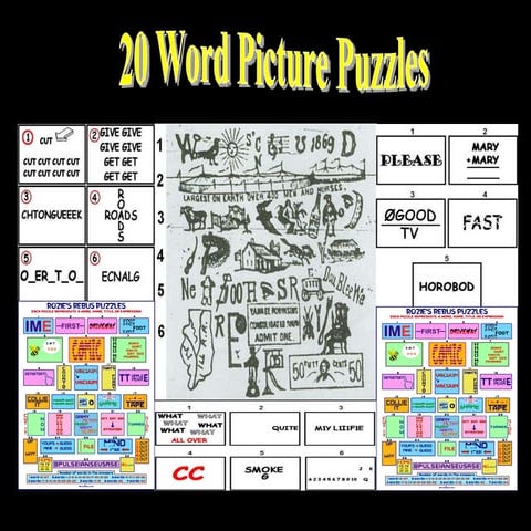 20 Word Picture Puzzles