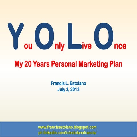 20 Year Marketing Plan