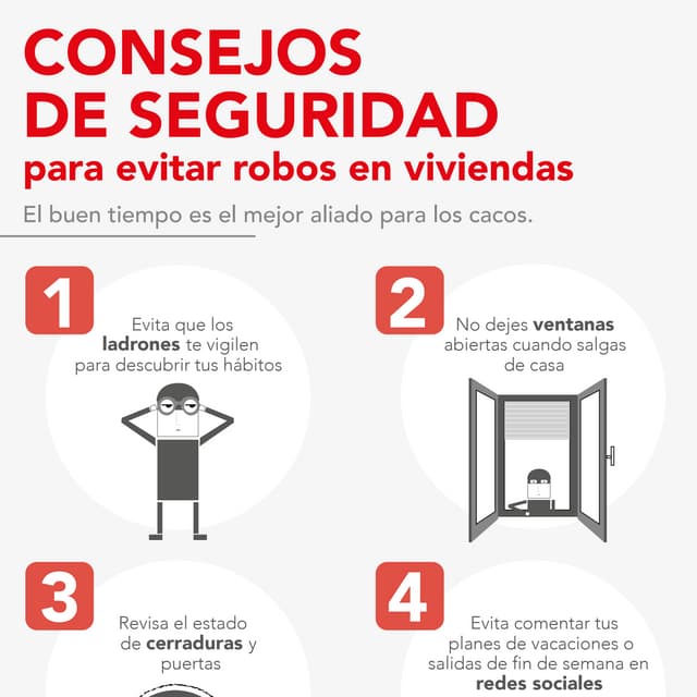 Consejos de seguridad para evitar robos en viviendas | PDF