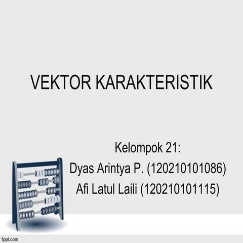 Vektor Karakteristik