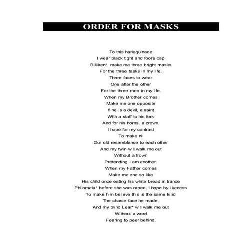 Order for Masks | DOCX