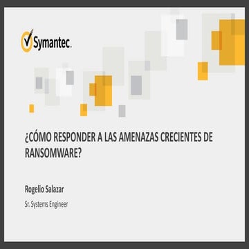 Be Aware Webinar - ¿CÓMO RESPONDER A LAS AMENAZAS CRECIENTES DE RANSOMWARE?