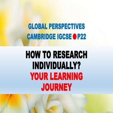 GLOBAL PERSPECTIVE CAMBRIDGE IGCSE: POVERTY AND INEQUALITY | PPTX
