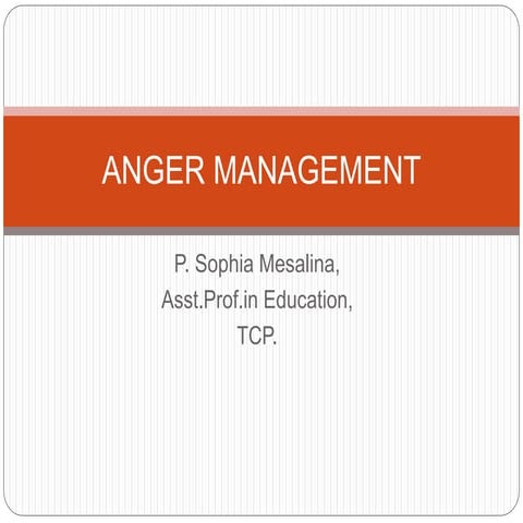 ANGER MANAGEMENT