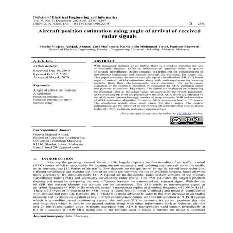 Acoustic Treacking of Small Aircraft Within an Airport | PDF
