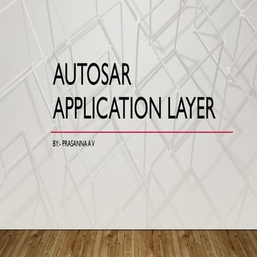 Auto sar application layer about autosar