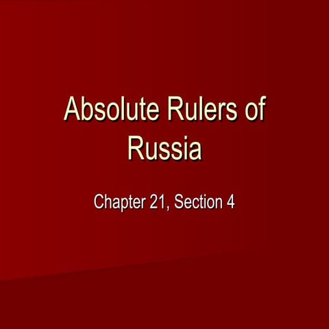 21 4 absolute rulers of russia