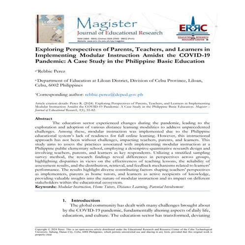 Perception of Students on Modular Distance Learning [Autosaved].pptx
