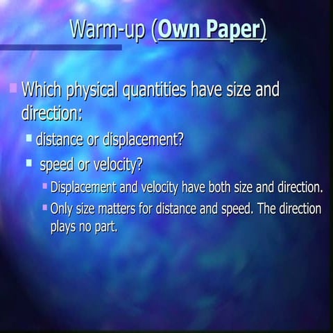 2-1 Intro To Vectors