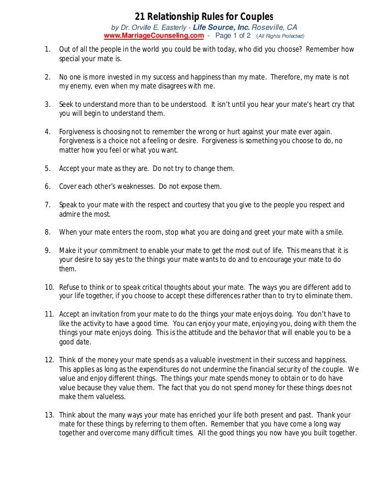 21 relationshiprulesforcouples