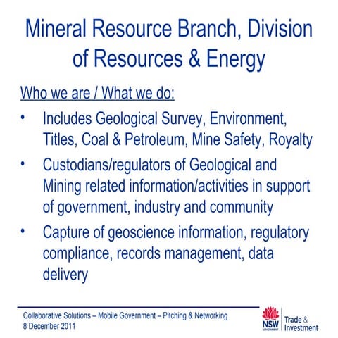 Resources & Energy (Geo Survey) - Guy Fleming 