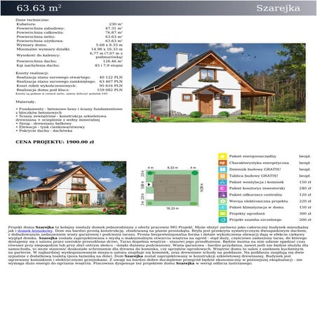 Projekt domu Szarejka