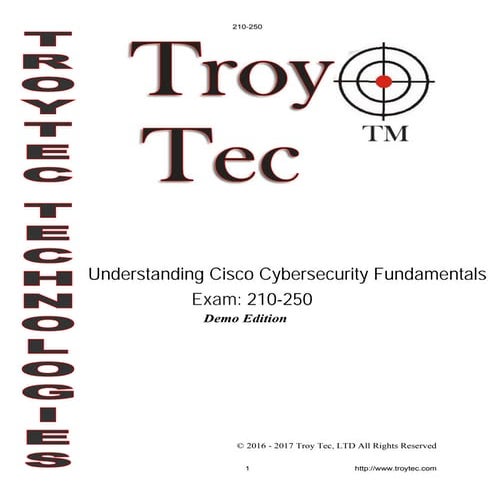 210-250 Exam-Understanding Cisco Cybersecurity Fundamentals 