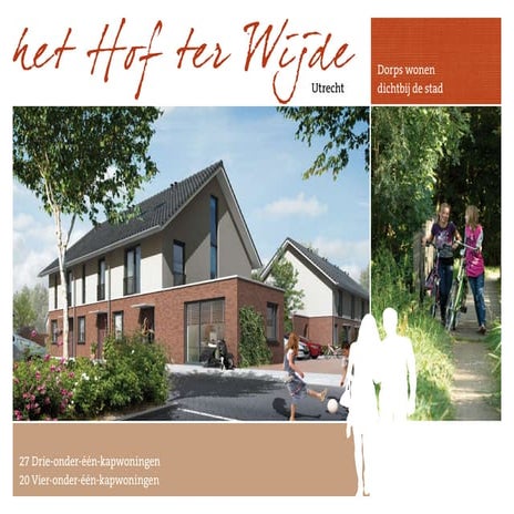 Brochure van het nieuwbouwproject Het hof ter Wijde in Utrecht