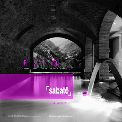 Presentación Corporativa Sabaté Barcelona Print Everything