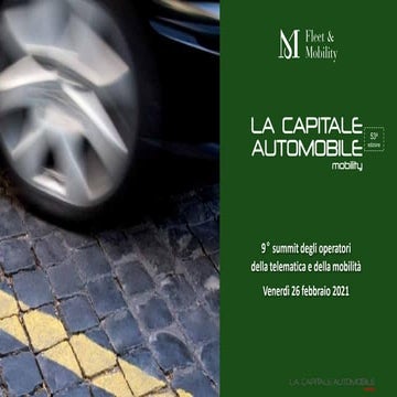 La Capitale Automobile mobility 2021 - atti del convegno