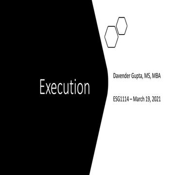 Execution as a Lean Startup