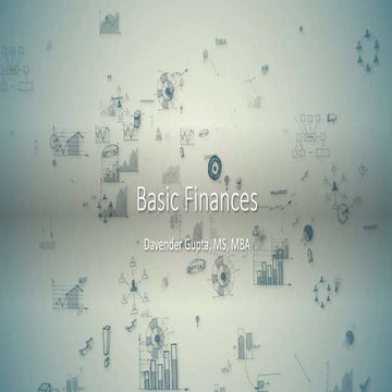 Basic Finances for the Lean Startup