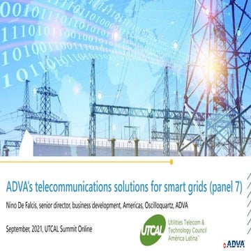 ADVA’s telecommunications solutions for smart grids 