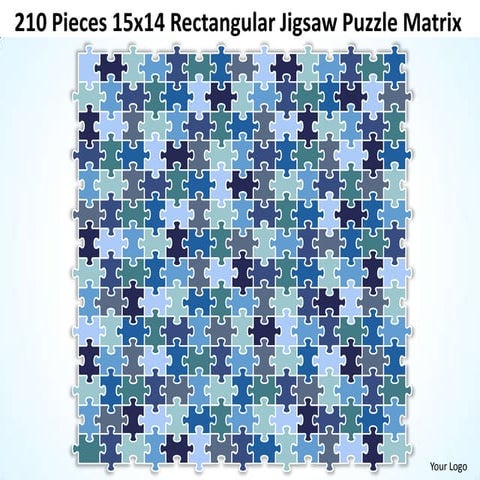 210 pieces 15x14_rectangular_jigsaw_puzzle_matrix_powerpoint_templates_0812