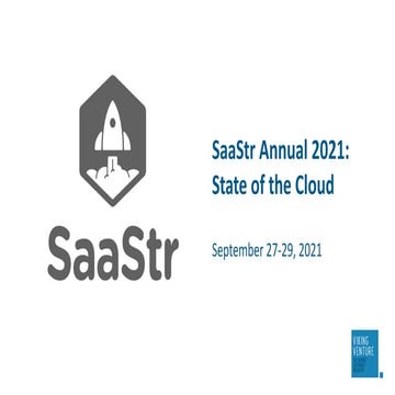 SaaStr 2021 - Summary State of the Cloud