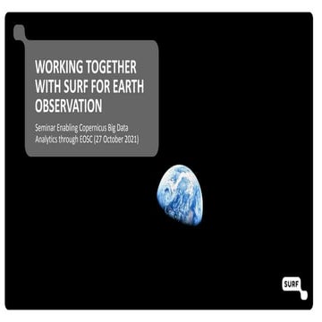 Working together with SURF Raymond Oonk Annette Langedijk SURF