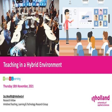 Teaching in a Hybrid Virtual Classroom