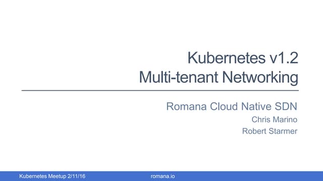 Cloud Native SDN
