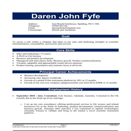 D Fyfe CV UK Jan 17 | DOC