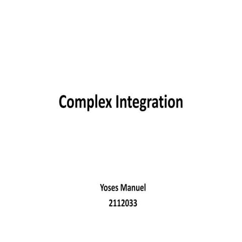 countor integral | PPTX