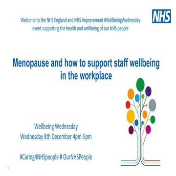 #Caring4NHSPeople virtual wellbeing session 8th December 2021  