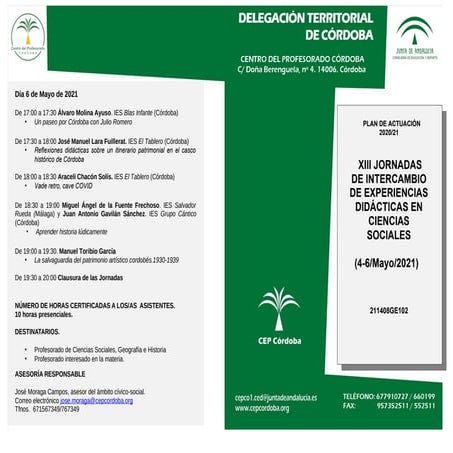 XIII Jornadas de intercambio de experiencias en CCSS