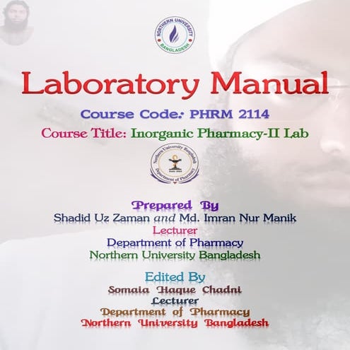 : Inorganic Pharmacy-II Lab  MANIK
