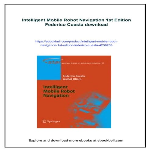 Intelligent Mobile Robot Navigation 1st Edition Federico Cuesta