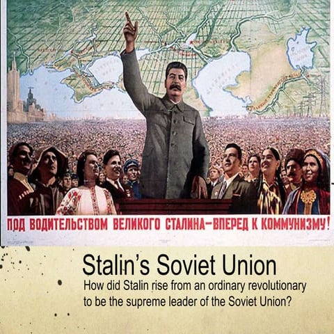 Sec 3N Hist (Elec) Chapter 2.1 (Part 2) Reasons for rise of stalin | PPTX