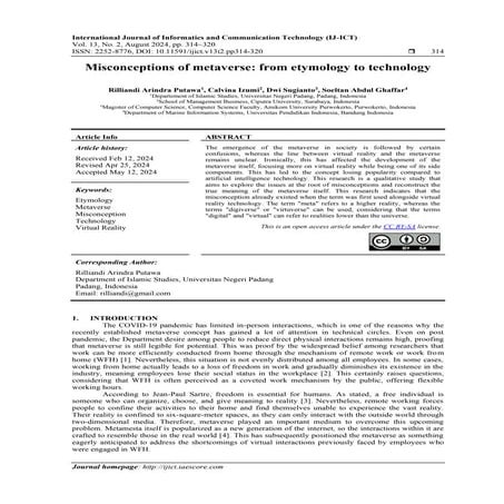 Misconceptions of metaverse: from etymology to technology