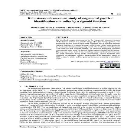 Robustness enhancement study of augmented positive identification controller ...