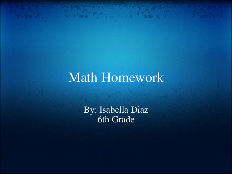 Math Homework