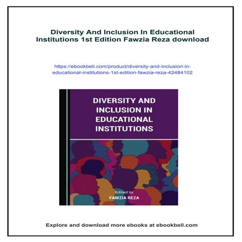 Diversity And Inclusion In Educational Institutions 1st Edition Fawzia ...