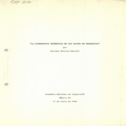 Alternativa telemática en los países en desarrollo