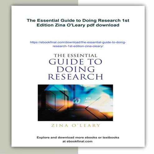 The Essential Guide to Doing Research 1st Edition Zina O'Leary