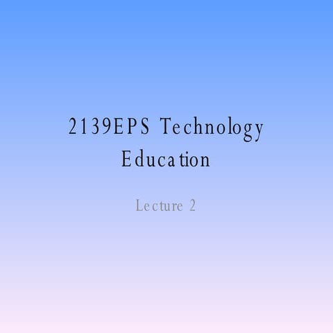 2139EPS Lecture 2