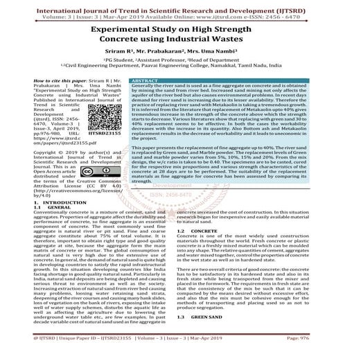 IRJET- Improving SBC of Sandy Soil by Cement Grouting Technique | PDF