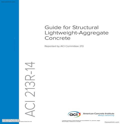 ACI 122R (2014) Guide to Thermal Properties of Concrete and Masonry ...