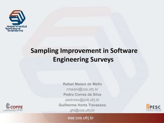 214 - Sampling Improvement in Software Engineering Surveys