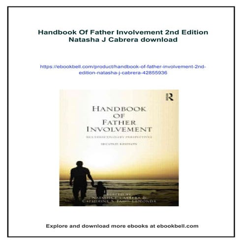 Handbook Of Father Involvement 2nd Edition Natasha J Cabrera