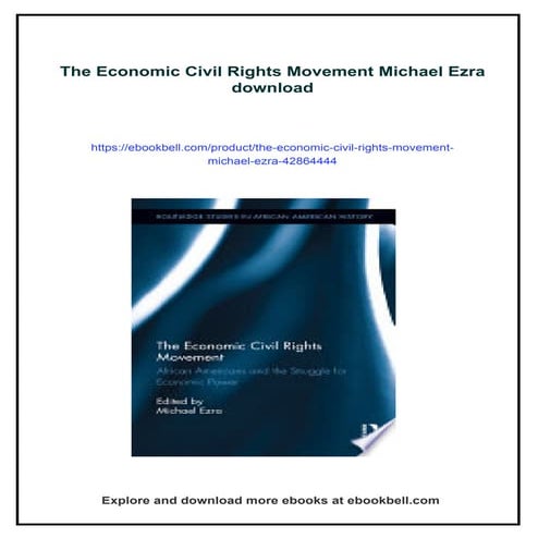 The Economic Civil Rights Movement Michael Ezra | PDF
